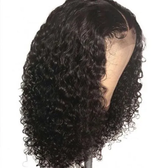 Glueless Brazilian Water Wave Curly 13x4 Lace Front Wigs Deep Wave Human Hair Long Frontal Wig Black Women