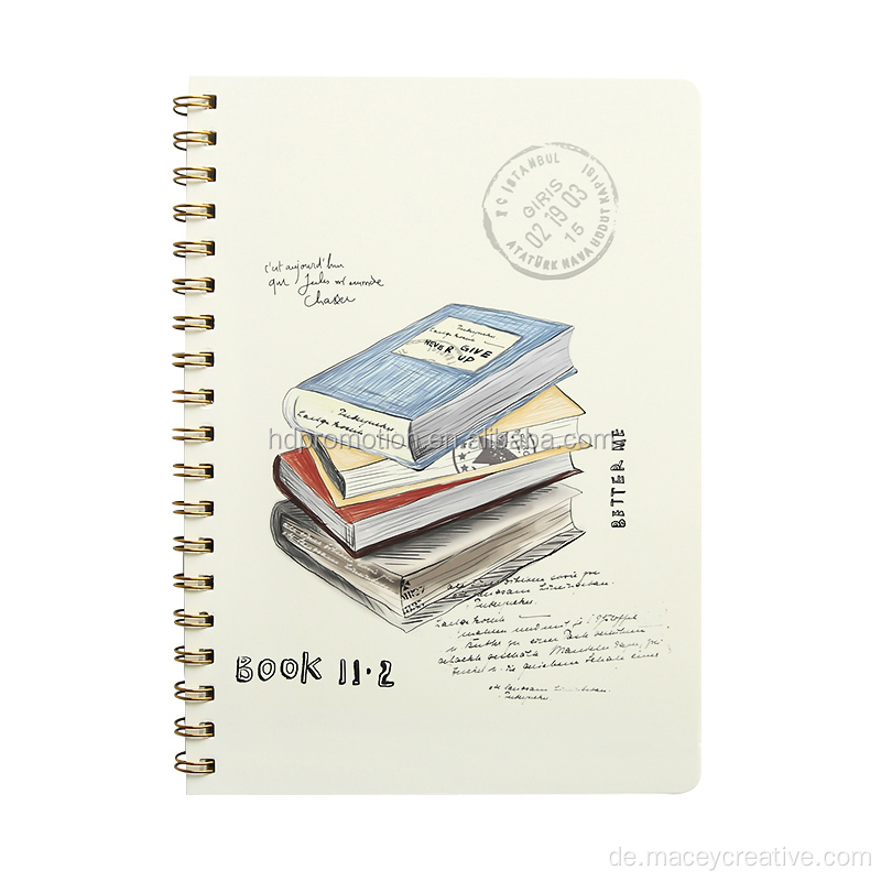 A5 Größe Hardcover Spiral Notebook