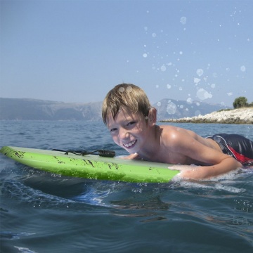 Custom Woowave OEM EVA Surf Bodyboard with Leash for Kids
