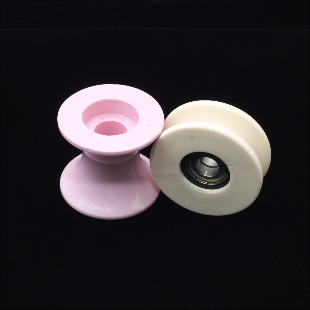 Textile Assembled Ceramic Idler Pulley Wire Guide Roller, High Quality