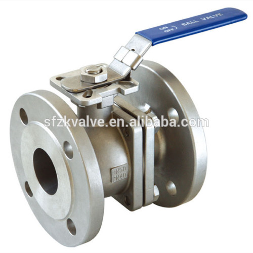 2PC 150L DIN FLANGED FULL PORT STAINESS STEEL BALL VALVE