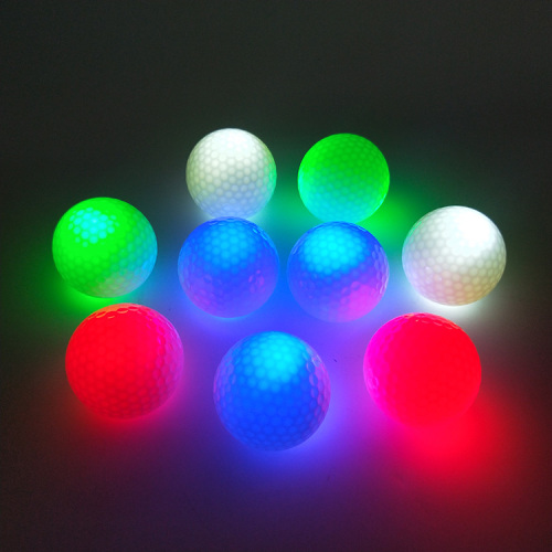 Gorąca sprzedaż kolorowych nocnych piłek golfowych LED