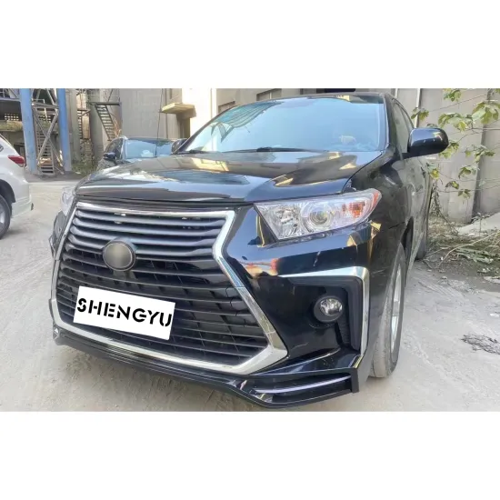 Car Bumper Body Kit Upgrade for Highlander 2012-2014 to Lexus Model - Front and Rear Bumper Assembly with Grille Optional