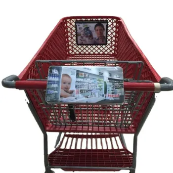 100 Units MOQ Supermarket Cart Advertising Frame - Store Cart Advertisement Display Board