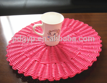 Colourful PP Tube Placemats For Having Dinner
