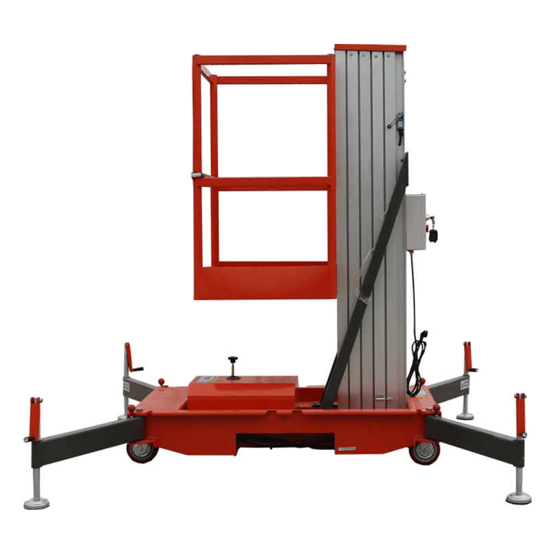 10m Electric Hydraulic Lifter Mobile Mast Lift Aerial Working Platform