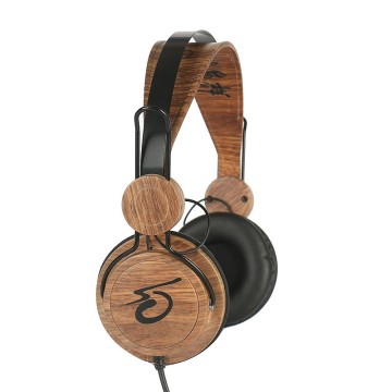 Nuevo diseño de logotipo personalizado Auriculares de madera