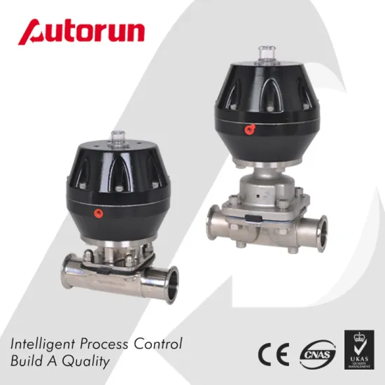 Pharmaceutical Stainless Steel 316L Sanitary Pneumatic Diaphragm Valve