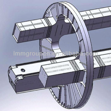 "O" type single wagon tippler with side arm charger for port