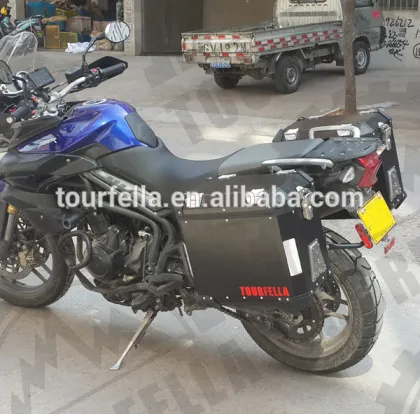 Pannier system 41L ( Remus Exhaust ) for Triumph ,Black