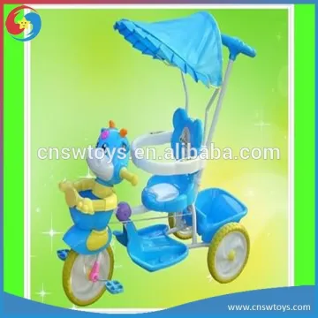 TC1000601 Dismounting Baby Tricycle Two Seats Baby Tricycle