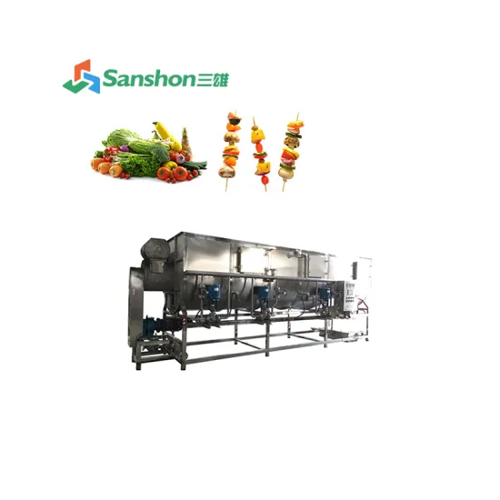 Low-Price Spiral Hot Steam Blanching Machine for Peas and Corn Kernels