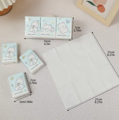 Mini Facial Tissues Cartoon Pocket Tissues