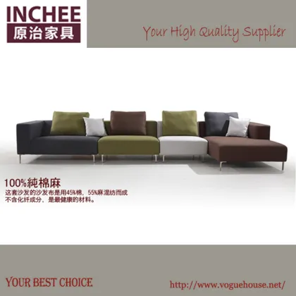 high quality colorful fabric sofa