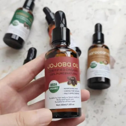 Pure Body Naturals Essential Oil Gift Box: Castor & Jojoba Oil for Skin Moisturizing and Brain Relaxation