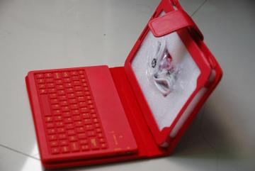 Bluetooth Keyboard With Leather Case for Samsung P1000