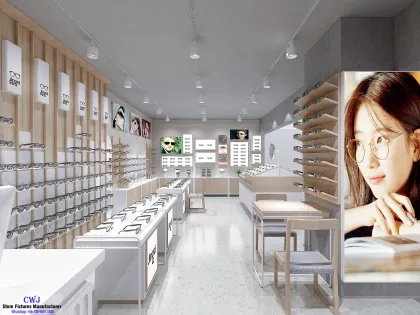 Custom Full Optical Store Fixtures And Furniture