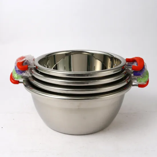 Portable Outdoor Stainless Steel Bowl with Handle