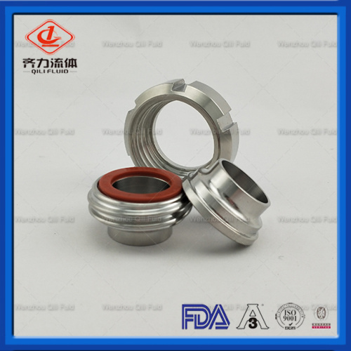 Food grade stainless steel SMS union with seals