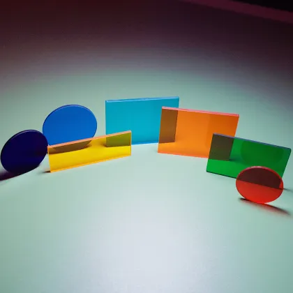 Round or Square Optical Long Pass Orange Filter