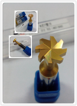 Long Lived V Cutting Straight Shank Solid Carbide Dovetail End Mill