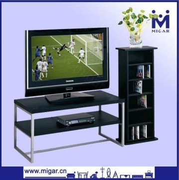 Household Black Wooden TV stand set MGR-9724