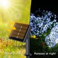 100 guirlandes lumineuses d'extérieur à lumière solaire à LED