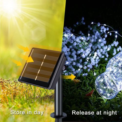 100 LED Solar Light Outdoor Lamp String Lights