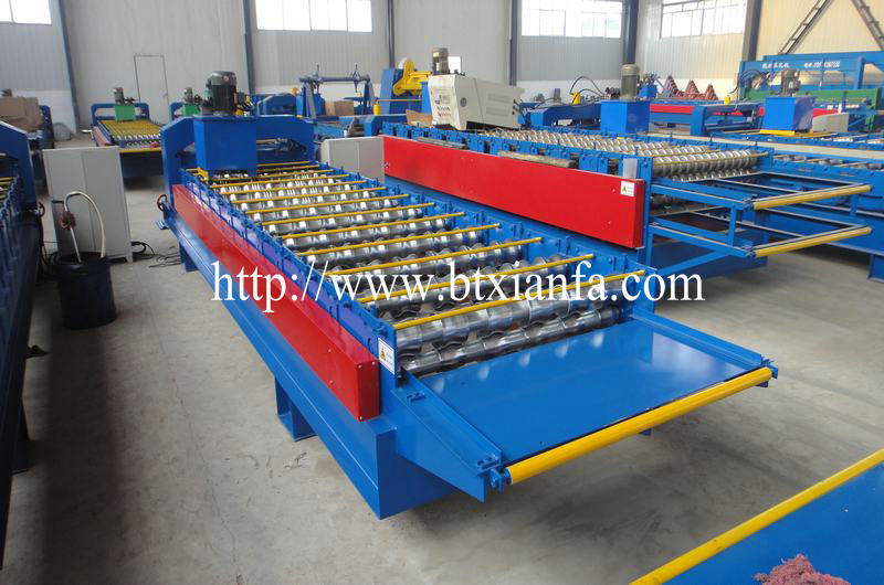 Glazed Steel Roof Tile Roll Forming Machine