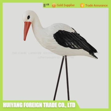 HZ006 new design garden and home decoration stork white crane ornaments and egret decoy for hunting