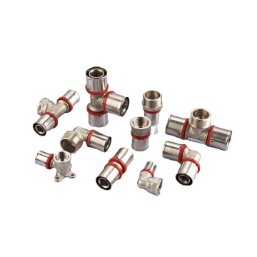 OEM Customized High-Quality Copper Nipple Press Fittings for PEX and PEX-AL Pipes