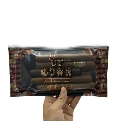 Customized Size Cigar Humidor Packaging Bags for 4-5 Cigars