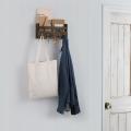 Wall Mounted Outfit Rack Wooden Key Rack Hanger with 5 Hooks Manufactory