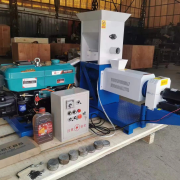 Pet Food Pellet Extruder Machine for Making Diesel Engine-Driven Animal Kibble for Dogs, Cats, and Fish