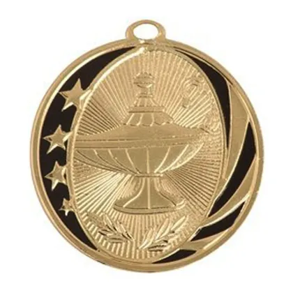 Academic Lamp of Knowledge Metal Medals