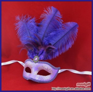 High quality purple color wearable face mask decoration