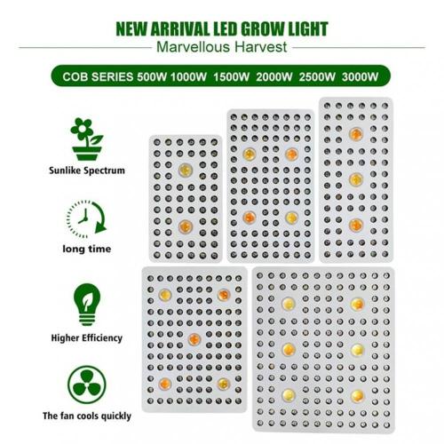Melhores luzes de cultivo COB para mudas