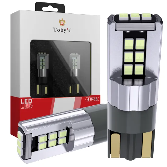 BMW T10 LED Auto Bulb: 501 W5W 4014 24 SMD LED Bulb with Silicone Housing