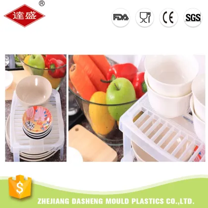 Plastic Kitchen Storage Bowl Rack - Detachable Houseware