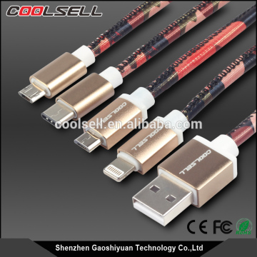 leather braided MFI USB cable/high speed USB charging cable for cellphone/high quality MFI cable