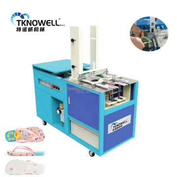 Automatic EVA Slipper Making Machine with Strap Inserting and Tape Installation