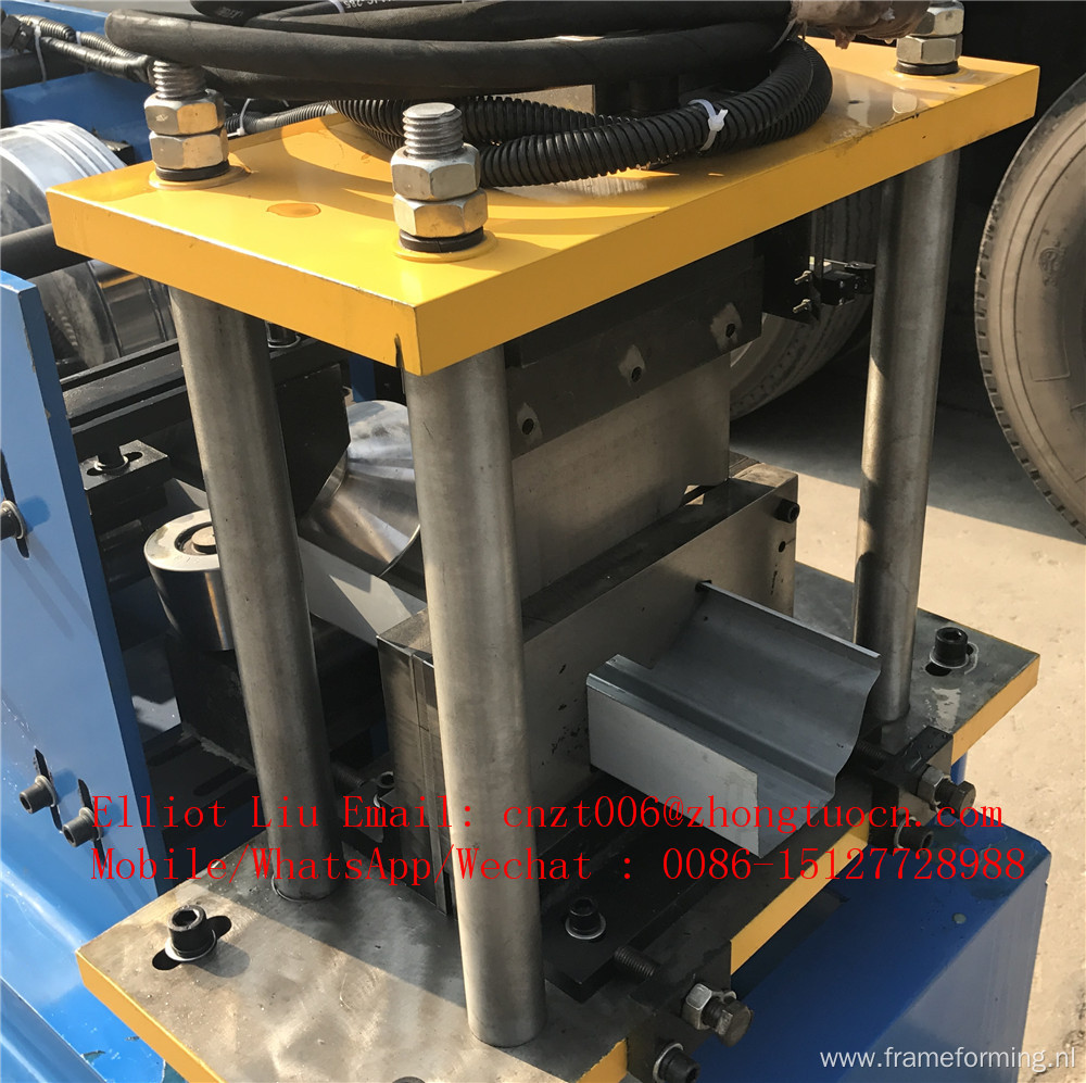 Metal roof steel water gutter making machine