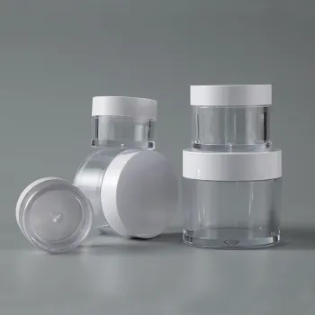 Wholesale Transparent Cosmetic Face Cream Jars with Wide Mouth - Various Sizes Available