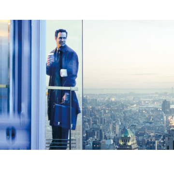 Small Capsule Lift: Glass Elevator for Villa Panoramic Views
