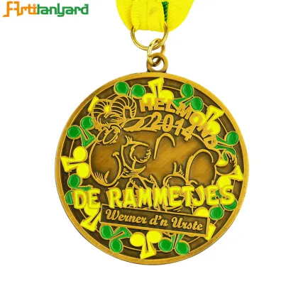 Customized Stainless Steel Enamel Religious Medal