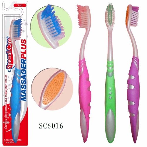 Produção de escova de dentes adulto plástico nova de alta qualidade