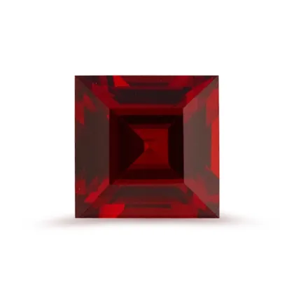 Square Cut Red Gemstone Garnet for Jewelry Making