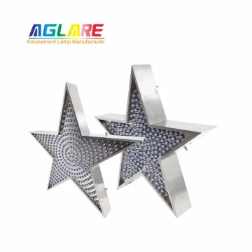 Modern IP65 RGB LED Lights - Stainless Steel Star Panel Light for Parks and Playgrounds