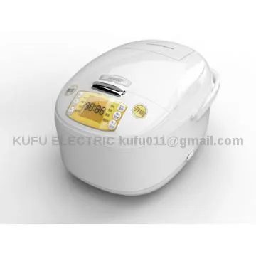 Voice assist LCD cuisinart rice cooker, multi cooker with ceramic coat