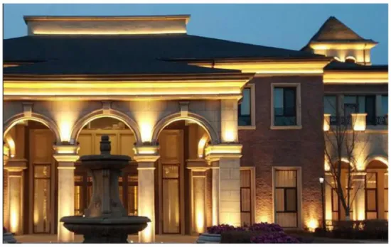 Outdoor LED flood light for hotel lighting